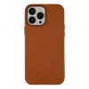 Mey İthalat®   iPhone 13 Pro Kılıf Asya Deri Silikon - Kahverengi