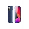 Mey İthalat®   iPhone 13 Pro Kılıf Auto Focus Karbon Kapak - Lacivert
