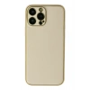 Mey İthalat®   iPhone 13 Pro Kılıf Coco Deri Silikon Kapak - Gold