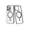 Mey İthalat®   iPhone 13 Pro Kılıf Element Magneticsafe Sert Kapak - Derin Mor