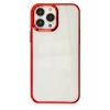 Mey İthalat®   iPhone 13 Pro Kılıf Element Silikon - Kırmızı