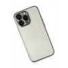 Mey İthalat®   iPhone 13 Pro Kılıf  Lensli Silikon - Siyah