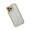 Mey İthalat®   iPhone 13 Pro Kılıf Liva Lens Silikon - Beyaz