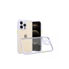 Mey İthalat®   iPhone 13 Pro Kılıf Miami Şeffaf Silikon - Lila