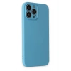 Mey İthalat®   iPhone 13 Pro Kılıf Nano içi Kadife Silikon - Mavi
