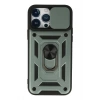 Mey İthalat®   iPhone 13 Pro Kılıf Pars Lens Yüzüklü Silikon - Yeşil