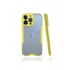 Mey İthalat®   iPhone 13 Pro Kılıf Platin Silikon - Sarı
