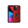 Mey İthalat®   iPhone 13 Pro Kılıf Sofya Yüzüklü Silikon Kapak - Kırmızı