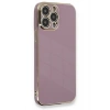 Mey İthalat®   iPhone 13 Pro Kılıf Volet Silikon - Mor