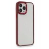 Mey İthalat®   iPhone 13 Pro Max Kılıf Dora Kapak - Kırmızı