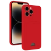 Mey İthalat®   iPhone 13 Pro Max Kılıf Kelvin Kartvizitli Silikon - Kırmızı