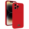 Mey İthalat®   iPhone 13 Pro Max Kılıf Kelvin Kartvizitli Silikon - Kırmızı