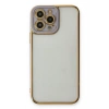 Mey İthalat®   iPhone 13 Pro Max Kılıf Liva Lens Silikon - Lila