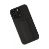 Mey İthalat®   iPhone 13 Pro Max Kılıf Mega Standlı Silikon - Siyah