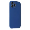 Mey İthalat®   iPhone 13 Pro Max Kılıf Nano içi Kadife Silikon - Lacivert