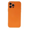 Mey İthalat®   iPhone 13 Pro Max Kılıf Nano içi Kadife Silikon - Turuncu