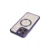 Mey İthalat®   iPhone 13 Pro Max Kılıf Prag Magneticsafe Kapak - Derin Mor