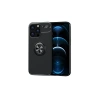 Mey İthalat®   iPhone 13 Pro Max Kılıf Range Yüzüklü Silikon - Siyah