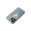 Mey İthalat®   iPhone 13 Pro Max Kılıf Store Silikon - Sierra Blue
