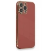 Mey İthalat®   iPhone 13 Pro Max Kılıf Volet Silikon - Kırmızı