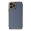Mey İthalat®   iPhone 13 Pro Max Kılıf Volet Silikon - Mavi