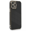 Mey İthalat®   iPhone 13 Pro Max Kılıf Volet Silikon - Siyah