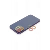 Mey İthalat®   iPhone 13 Pro Max Renkli Kamera Lens Koruma Cam - Turuncu-Kırmızı