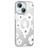 Mey İthalat®   iPhone 14 Floral Magsafe Kapak - Beyaz