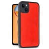 Mey İthalat®   iPhone 14 Kılıf Aras Deri Kapak - Kırmızı