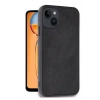 Mey İthalat®   iPhone 14 Kılıf Aras Deri Kapak - Siyah
