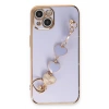 Mey İthalat®   iPhone 14 Kılıf Esila Silikon - Lila