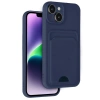 Mey İthalat®   iPhone 14 Kılıf Kelvin Kartvizitli Silikon - Lacivert