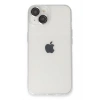 Mey İthalat®   iPhone 14 Kılıf Luko Lens Silikon - Gümüş