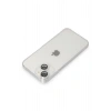 Mey İthalat®   iPhone 14 Kılıf Luko Lens Silikon - Gümüş