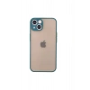 Mey İthalat®   iPhone 14 Kılıf Montreal Silikon Kapak - Yeşil