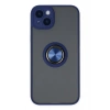 Mey İthalat®   iPhone 14 Kılıf Montreal Yüzüklü Silikon Kapak - Lacivert