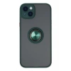Mey İthalat®   iPhone 14 Kılıf Montreal Yüzüklü Silikon Kapak - Yeşil