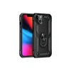 Mey İthalat®   iPhone 14 Kılıf Sofya Yüzüklü Silikon Kapak - Siyah