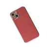 Mey İthalat®   iPhone 14 Kılıf Volet Silikon - Kırmızı