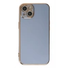 Mey İthalat®   iPhone 14 Kılıf Volet Silikon - Mavi