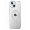 Mey İthalat®   iPhone 14 Move Taşlı Magsafe Kapak - Natural Grey