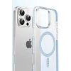 Mey İthalat®   iPhone 14 Move Taşlı Magsafe Kapak - Natural Grey