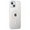 Mey İthalat®   iPhone 14 Move Taşlı Magsafe Kapak - Pembe