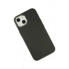 Mey İthalat®   iPhone 14 Plus Kılıf Asya Deri Silikon - Koyu Yeşil