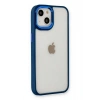 Mey İthalat®   iPhone 14 Plus Kılıf Dora Kapak - Mavi