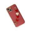 Mey İthalat®   iPhone 14 Plus Kılıf Esila Silikon - Kırmızı