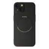 Mey İthalat®   iPhone 14 Plus Kılıf Jack Magneticsafe Lens Silikon - Siyah