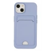 Mey İthalat®   iPhone 14 Plus Kılıf Kelvin Kartvizitli Silikon - Lila