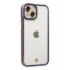 Mey İthalat®   iPhone 14 Plus Kılıf Liva Lens Silikon - Mavi