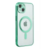 Mey İthalat®   iPhone 14 Plus Kılıf Magneticsafe Lazer Silikon - Haki Yeşil